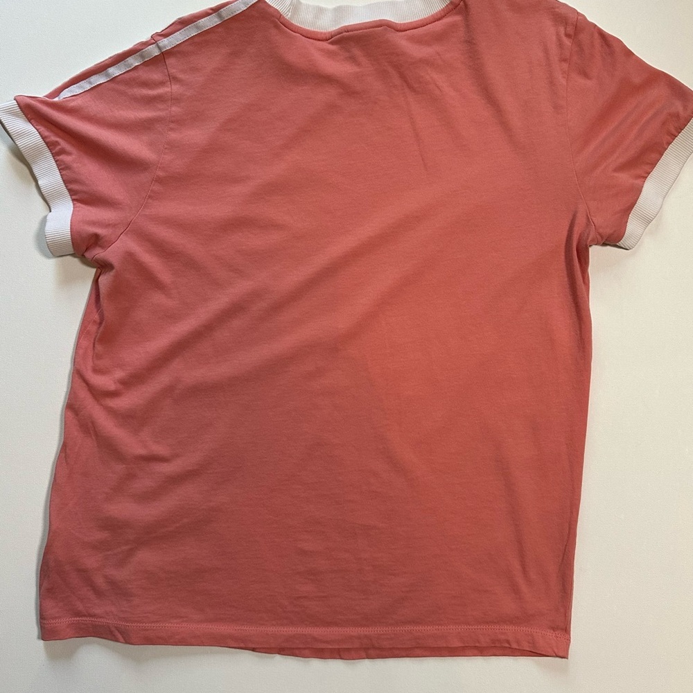 Adidas Pink Crew Ringer Tee - Picture 5 of 6